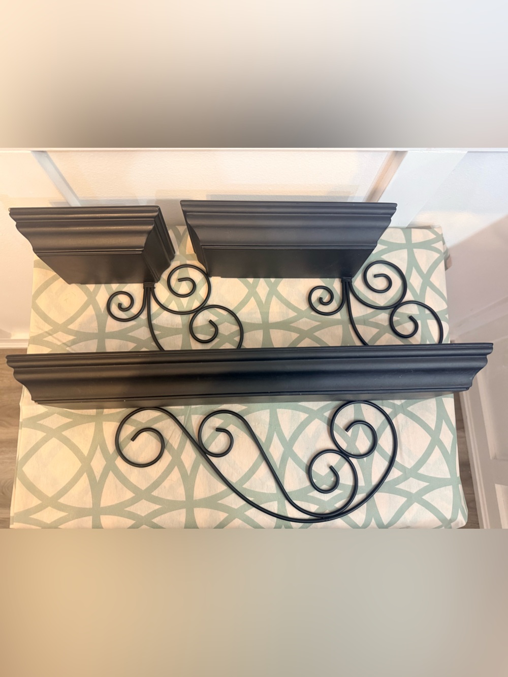 Wall Sconce Decorative Shelf Trio Set